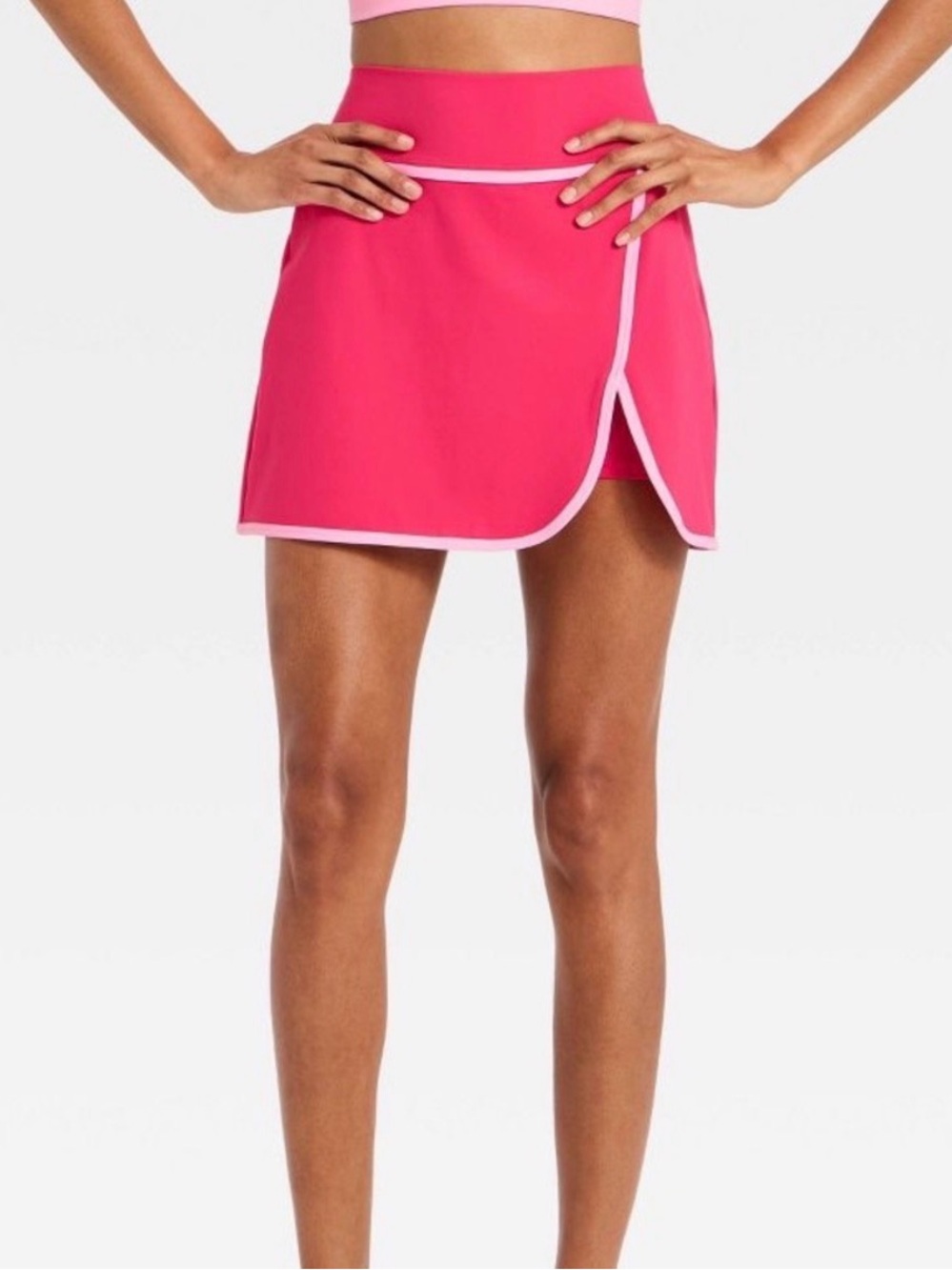 NWT Women's JoyLab Pink Athletic Skort Hot Pink Sz XL Athleisure Sporty